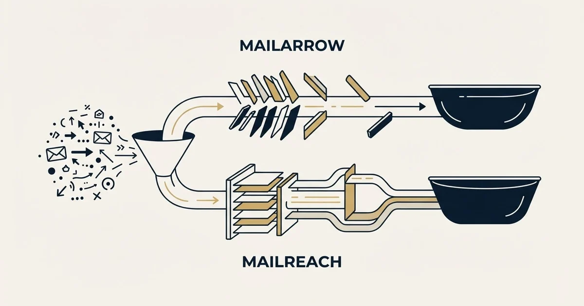 Editorial illustration for Mailarrow vs Mailreach