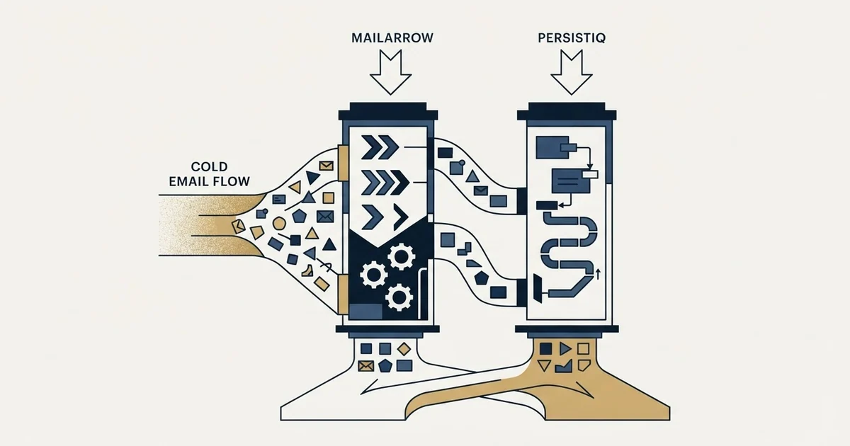 Editorial illustration for Mailarrow vs PersistIQ