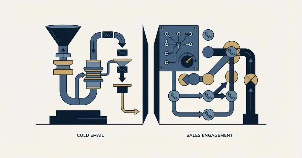 Editorial illustration for Mailarrow vs PhoneBurner