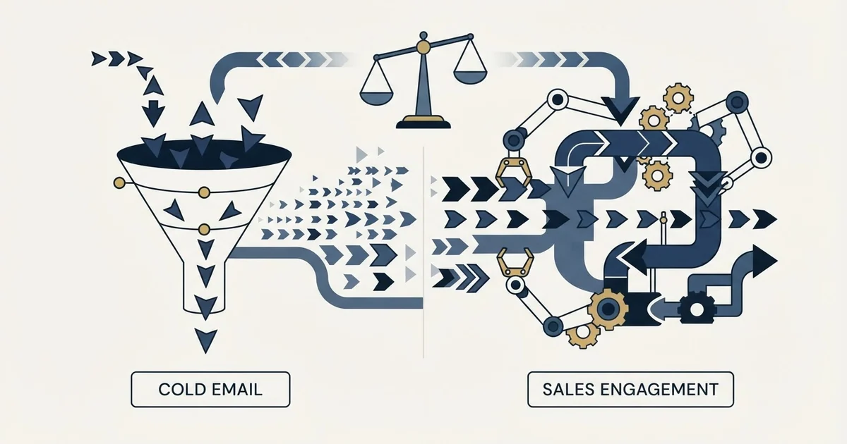 Editorial illustration for Mailarrow vs SalesRobot