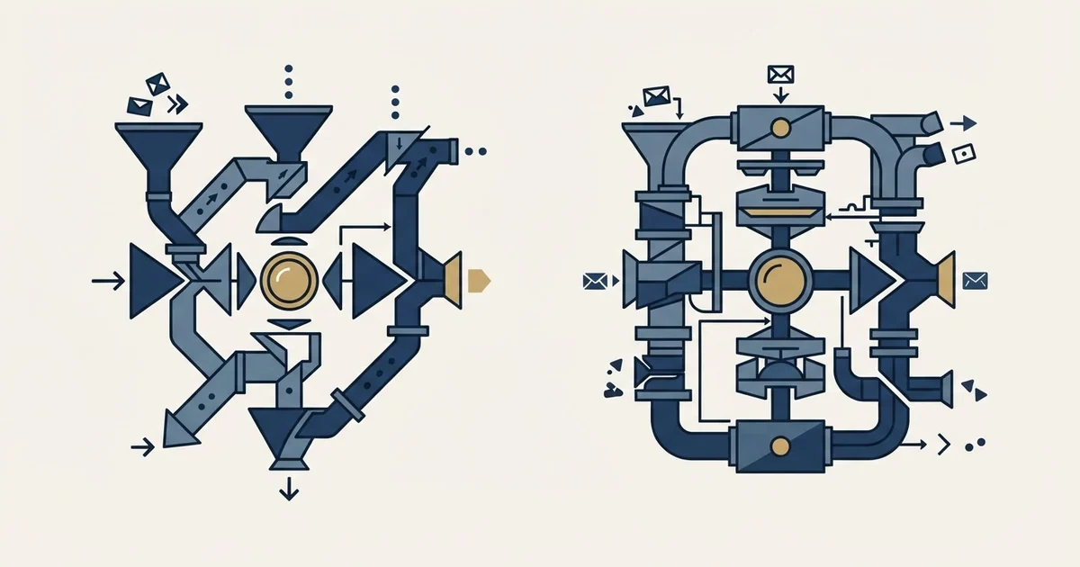 Editorial illustration for Mailarrow vs Vanillasoft