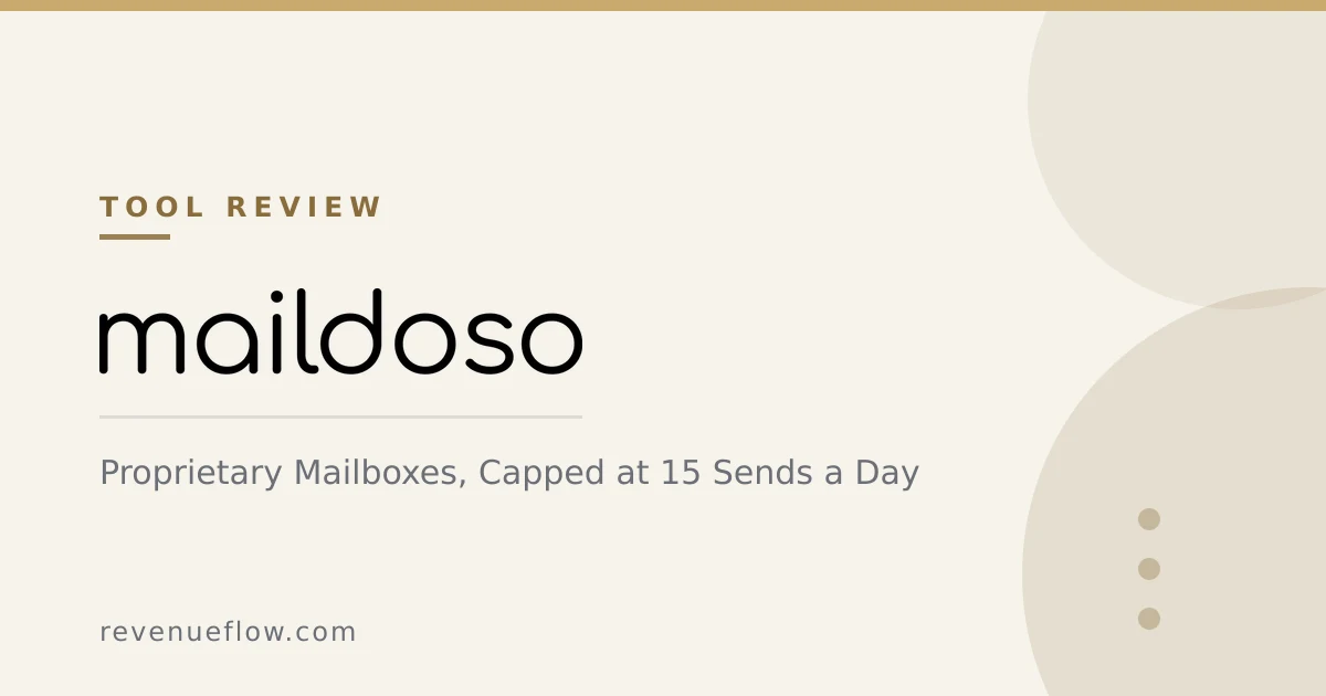 Branded cover: Maildoso Review: Proprietary Mailboxes, Capped at 15 Sends a Day