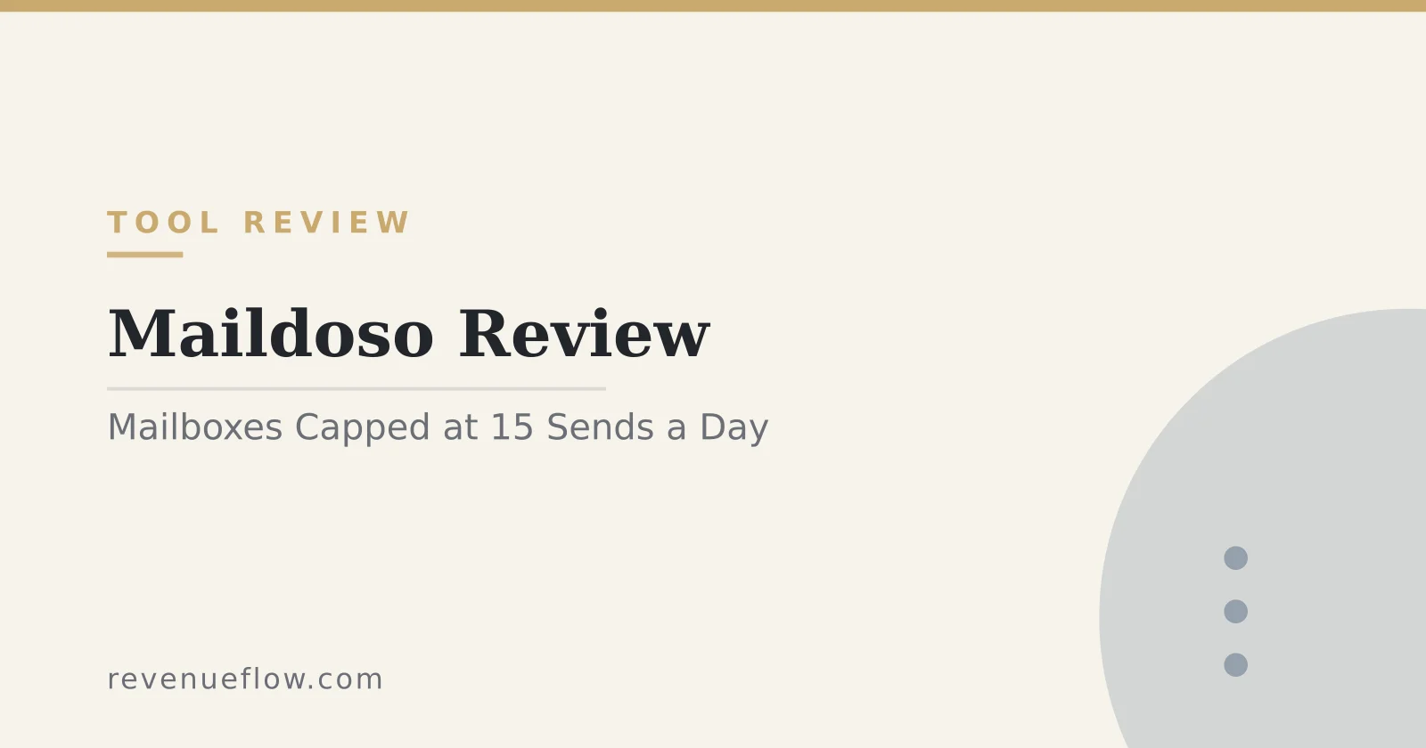 Branded cover: Maildoso Review: Proprietary Mailboxes, Capped at 15 Sends a Day