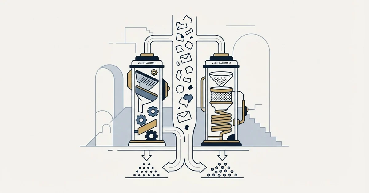 Editorial illustration for MailerCheck vs MillionVerifier