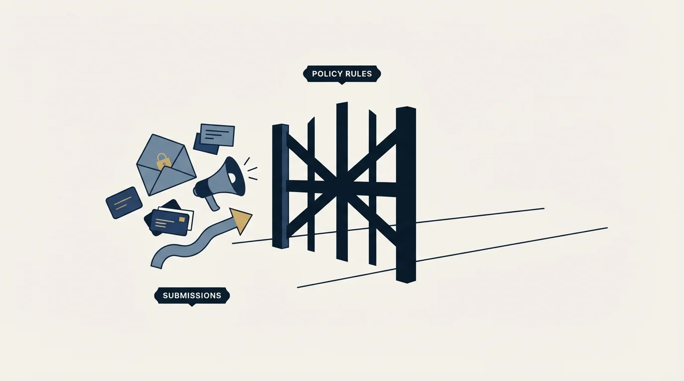 Section illustration: What the policy prohibits, in its own words
