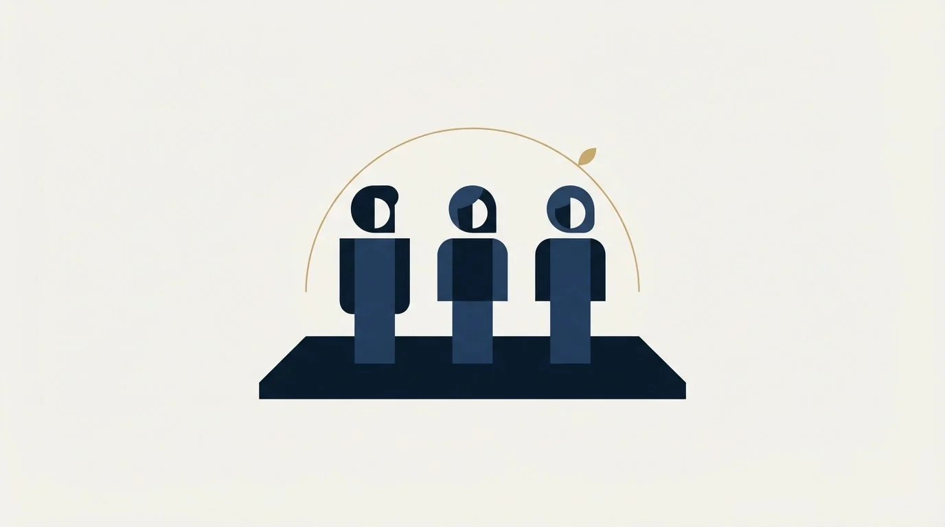 Section illustration: Three annual figures, one page