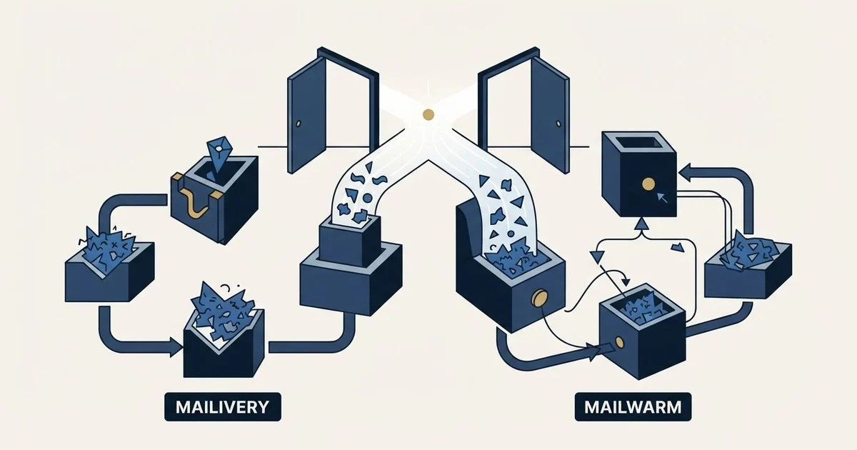 Editorial illustration for Mailivery vs Mailwarm