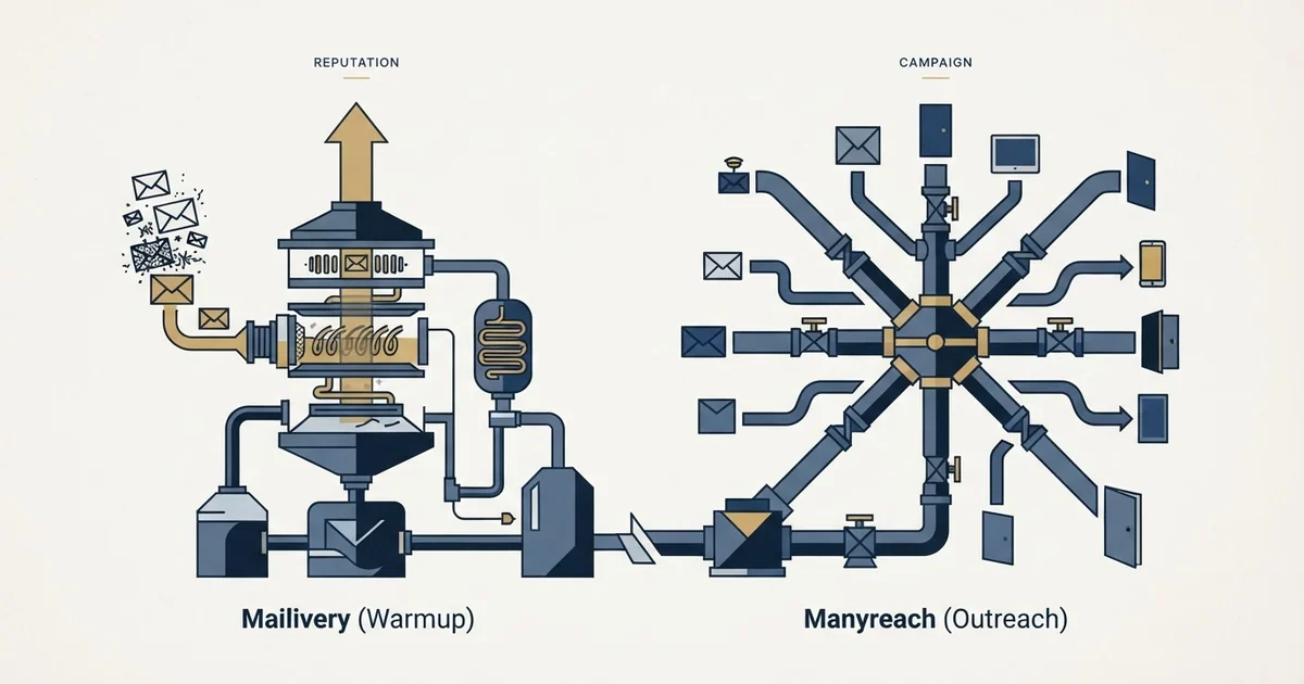 Editorial illustration for Mailivery vs Manyreach