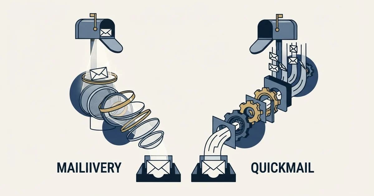 Editorial illustration for Mailivery vs QuickMail