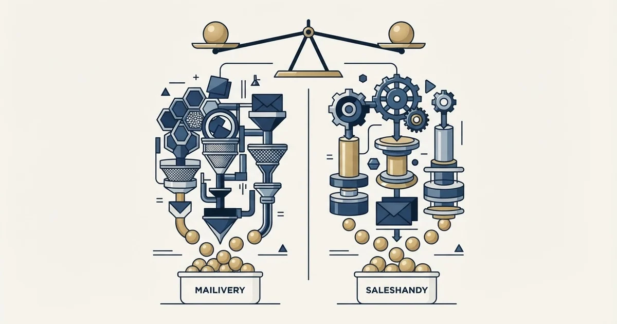 Editorial illustration for Mailivery vs Saleshandy
