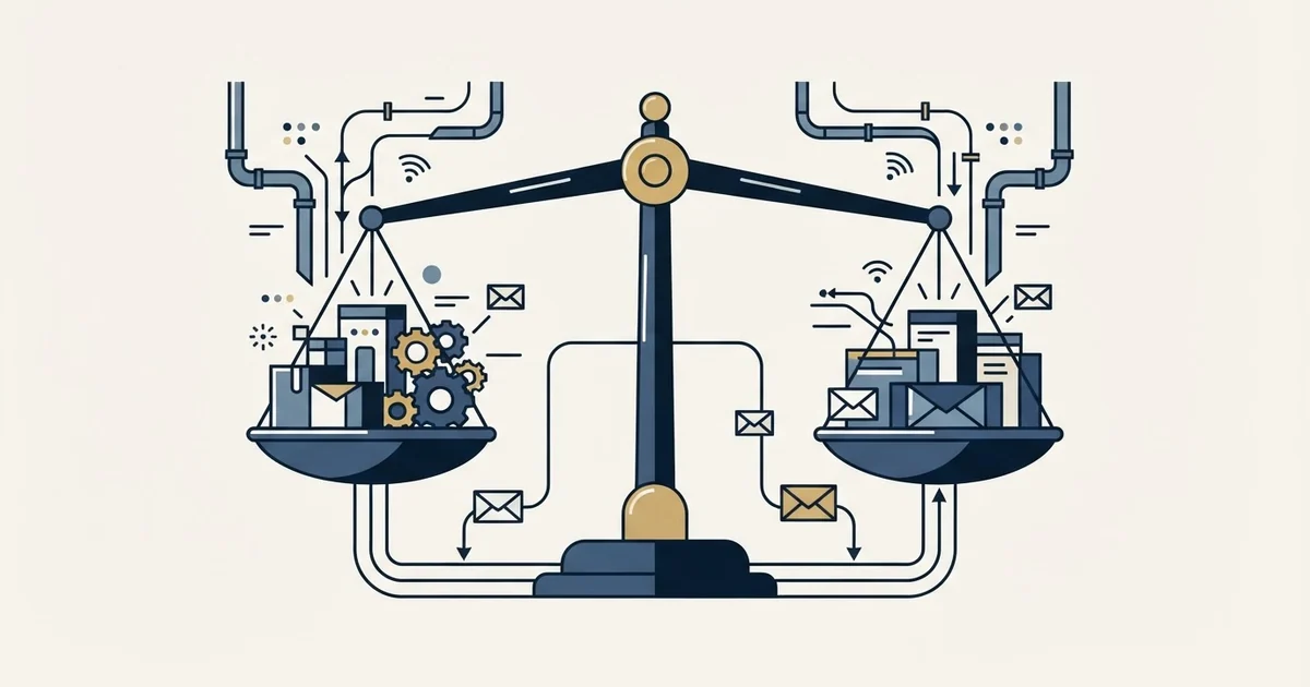 Editorial illustration for Mailivery vs Warmbox