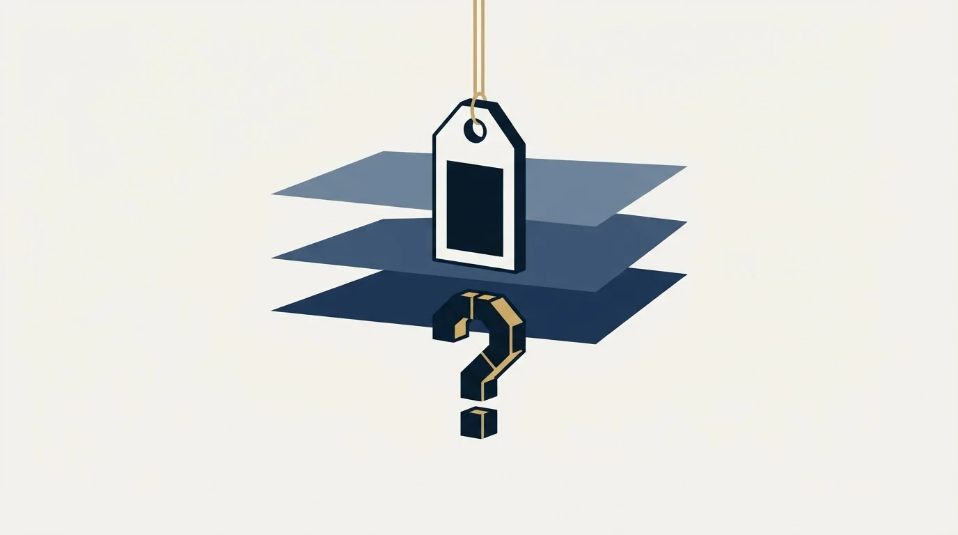 Section illustration: The question the price cannot answer