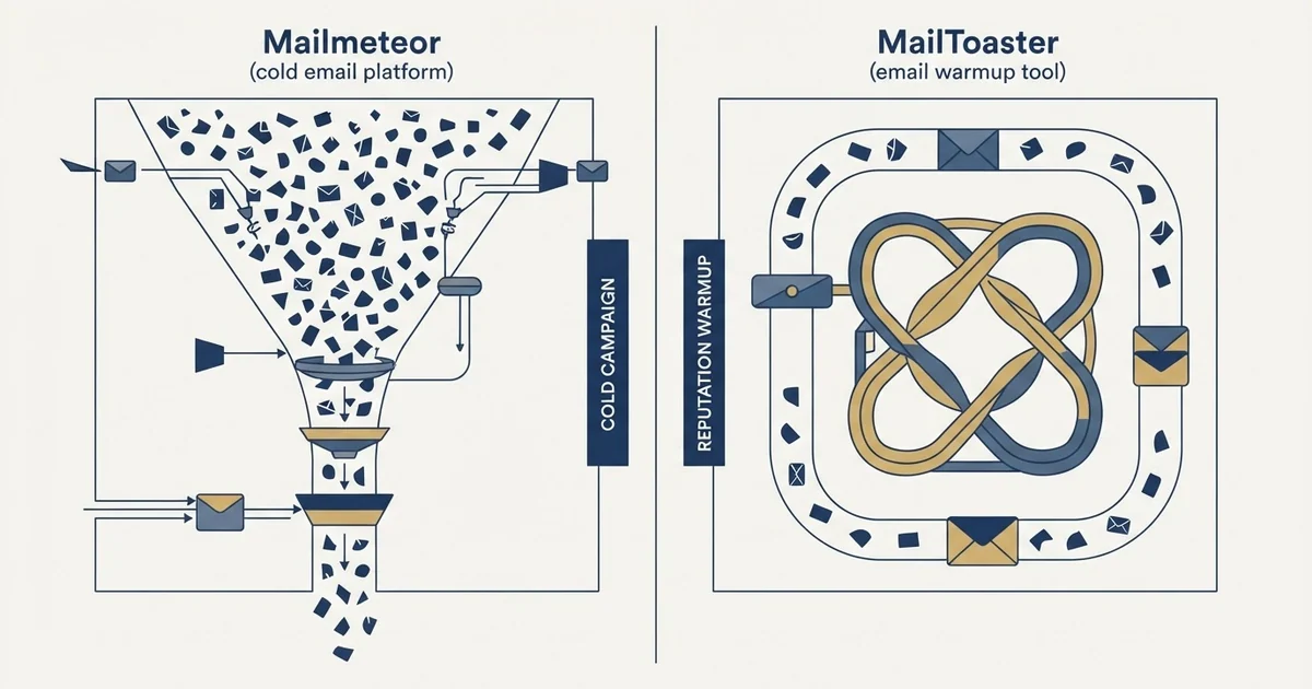 Editorial illustration for Mailmeteor vs MailToaster