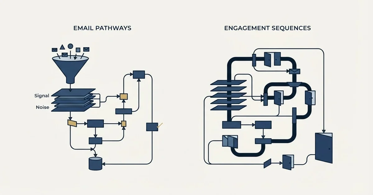 Editorial illustration for Mailmeteor vs Meet Alfred
