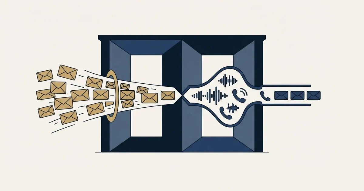 Editorial illustration for Mailmeteor vs PhoneBurner