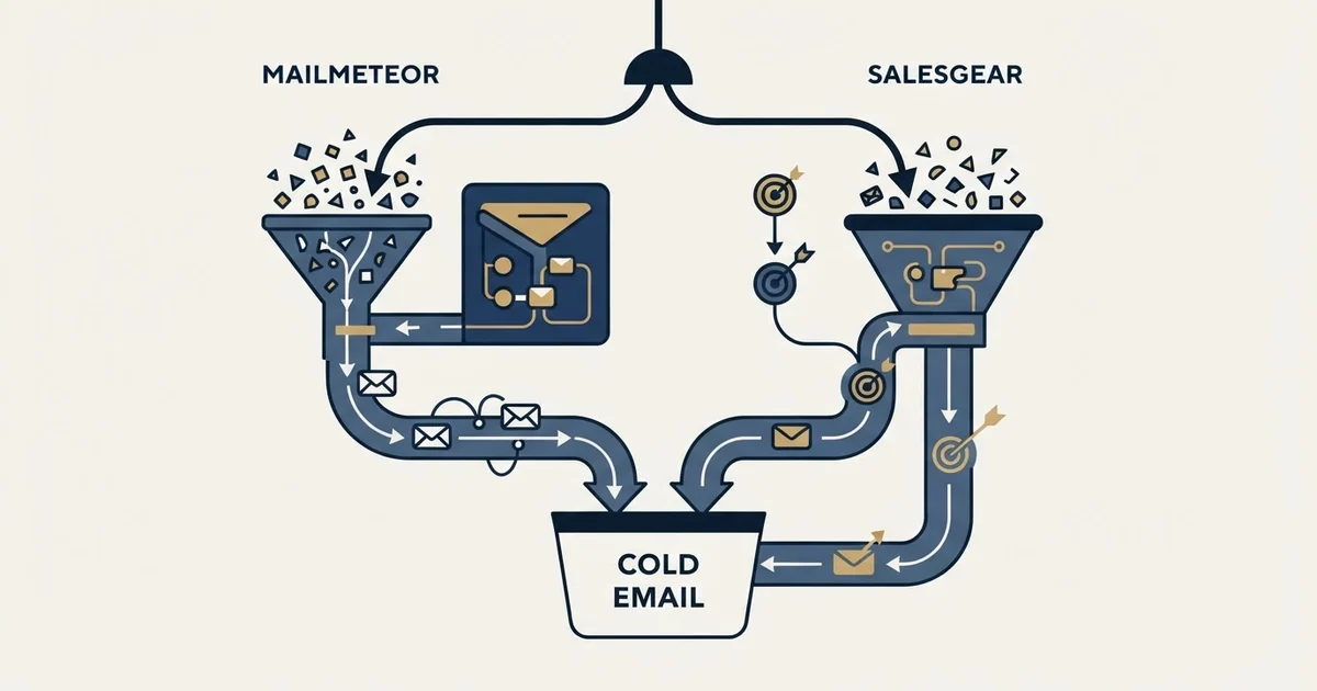 Editorial illustration for Mailmeteor vs Salesgear