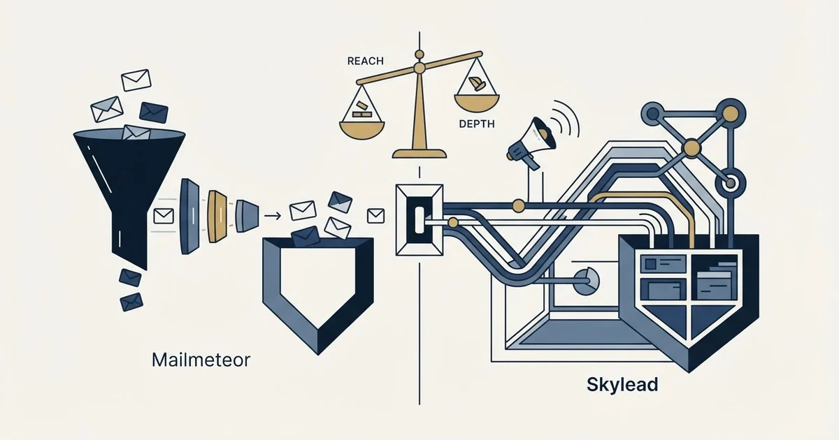 Editorial illustration for Mailmeteor vs Skylead