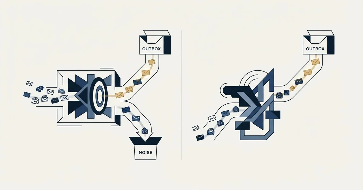 Editorial illustration for Mailmeteor vs Warmup Inbox