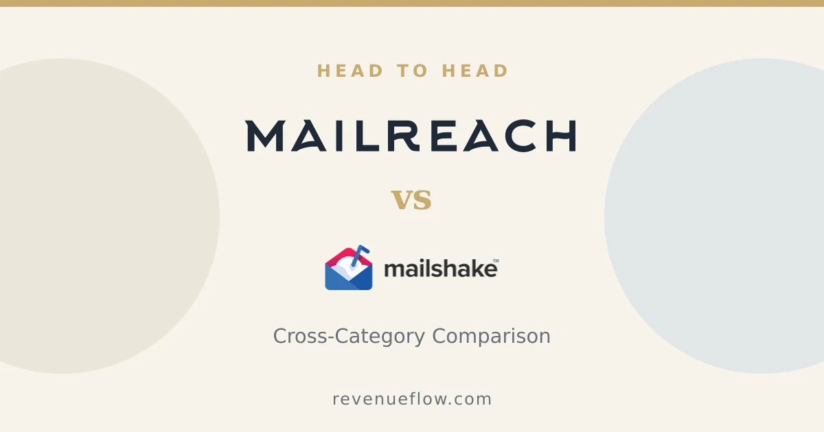 Branded cover: Mailreach vs Mailshake: Cross-Category Comparison