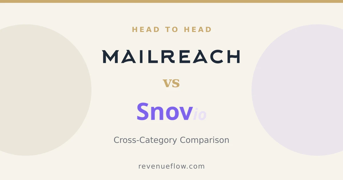 Branded cover: Mailreach vs Snov.io: Cross-Category Comparison