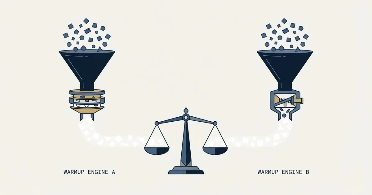 Editorial illustration for Mailreach vs Warmup Inbox
