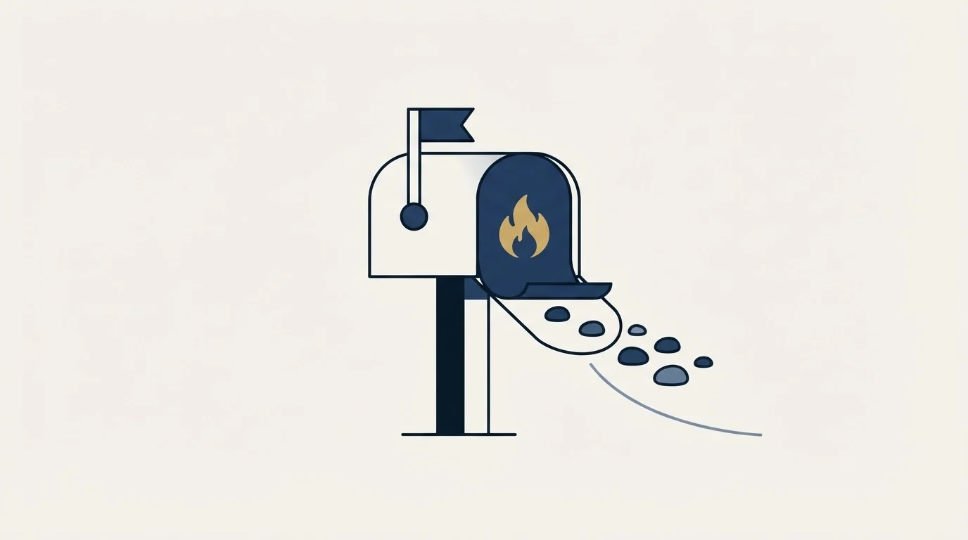 Section illustration: The page called IP warming is selling the mailbox product