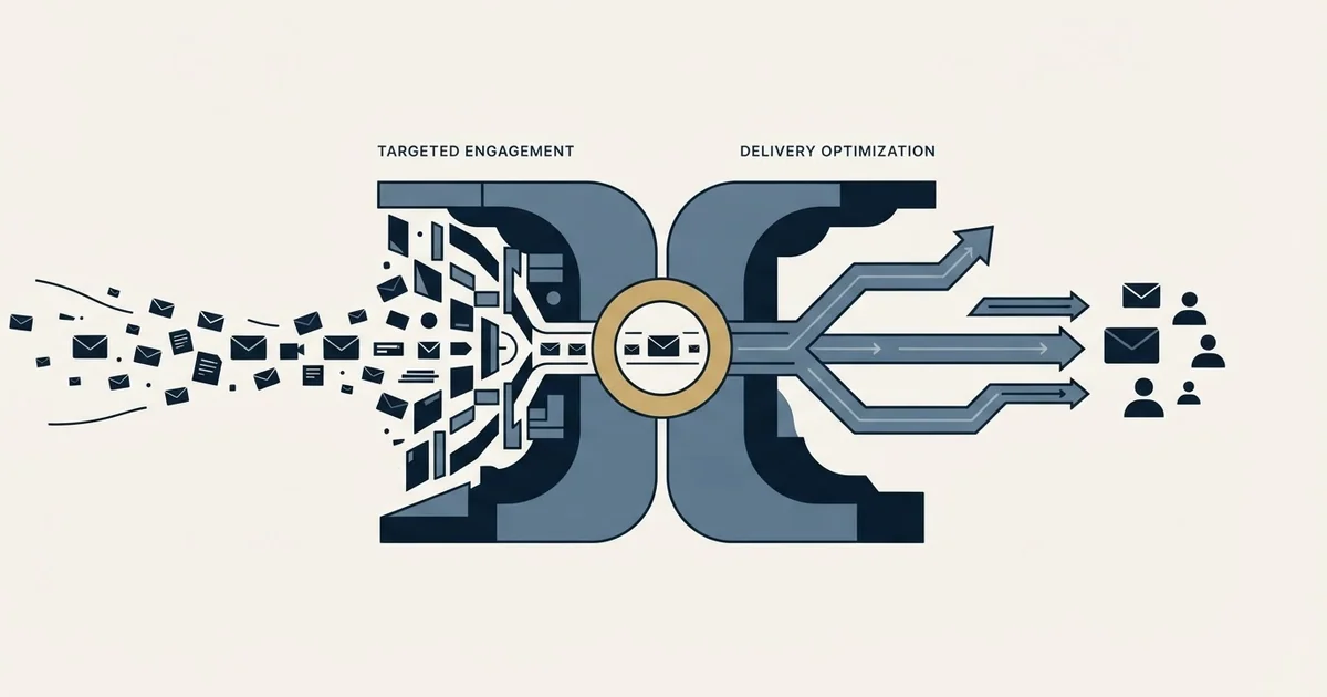 Editorial illustration for MailRush.io vs QuickMail