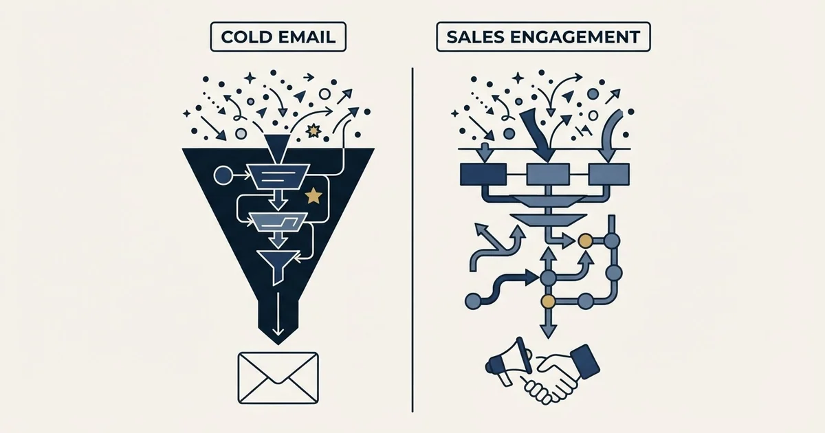 Editorial illustration for MailRush.io vs Regie.ai