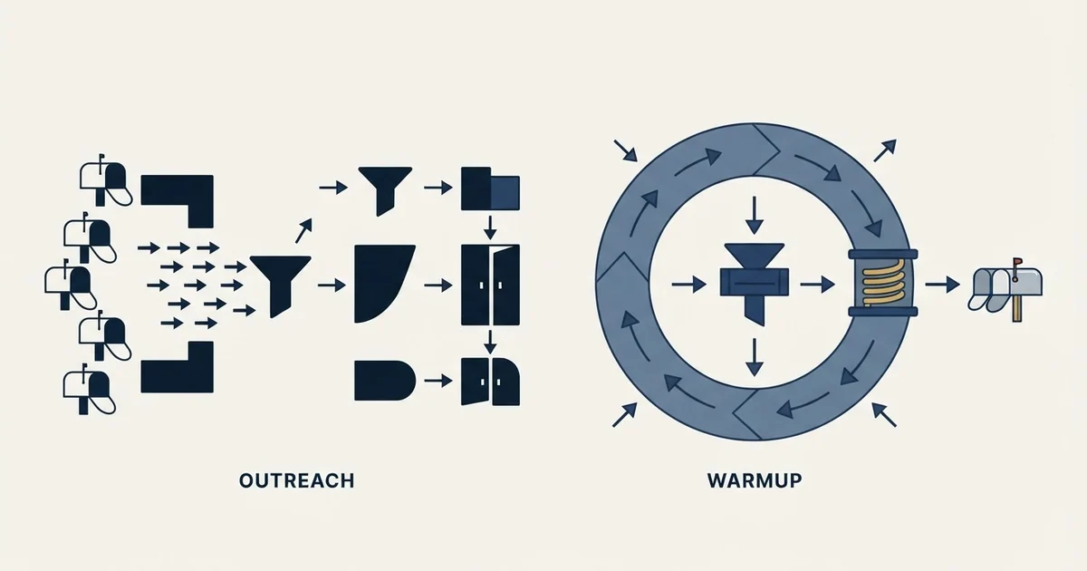 Editorial illustration for MailRush.io vs TrulyInbox