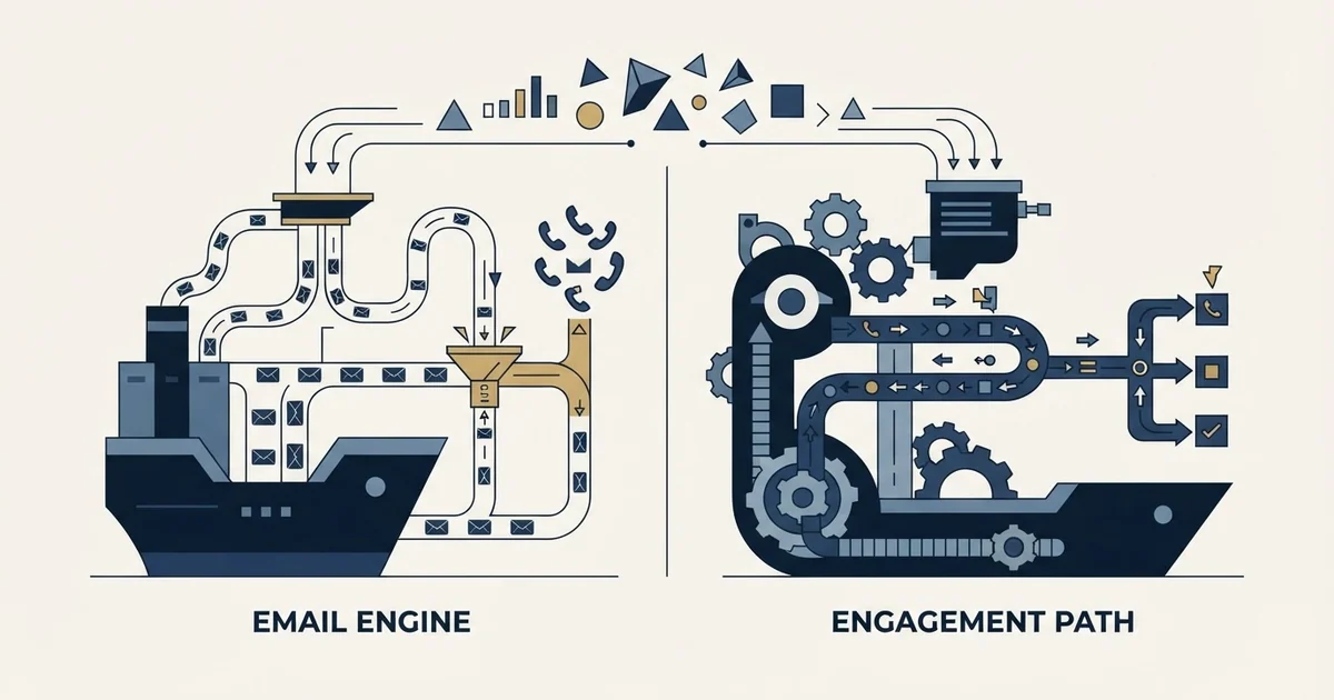 Editorial illustration for MailRush.io vs Vanillasoft