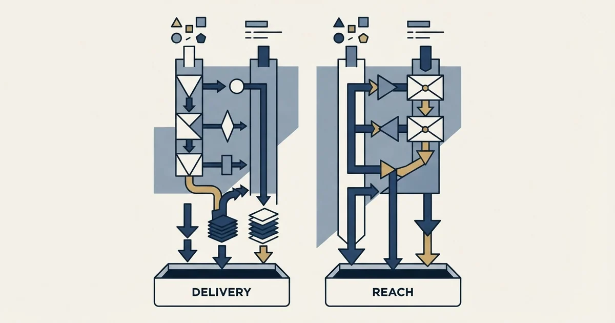 Editorial illustration for MailRush.io vs Yet Another Mail Merge