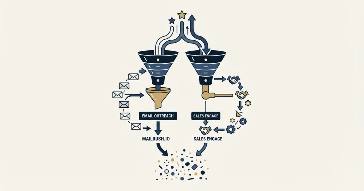Editorial illustration for MailRush.io vs Zeekeo