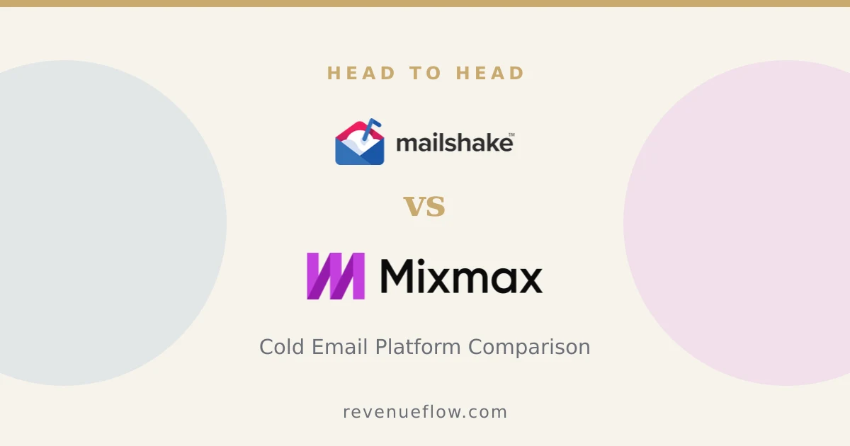Branded cover: Mailshake vs Mixmax: Cold Email Platform Comparison