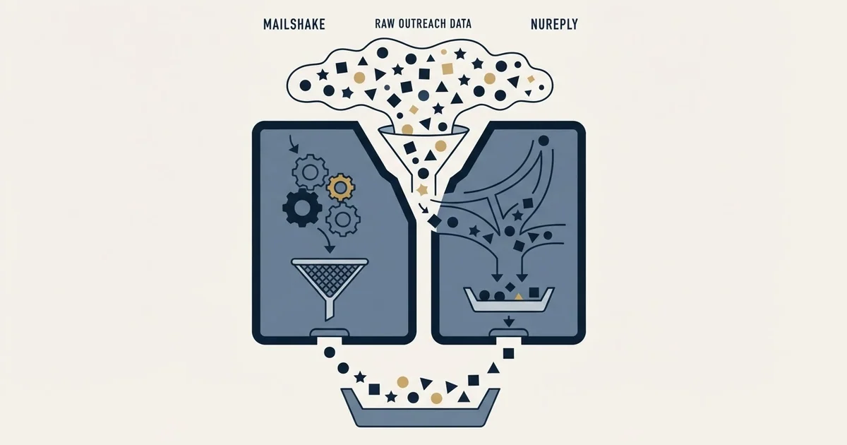 Editorial illustration for Mailshake vs NuReply