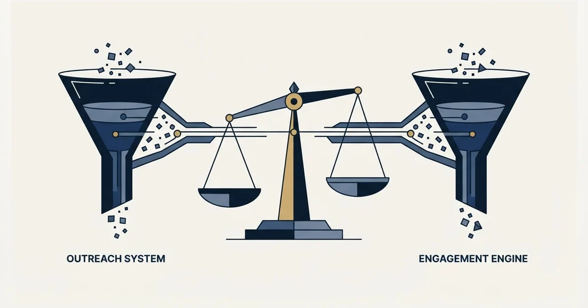 Editorial illustration for Mailshake vs SalesBlink