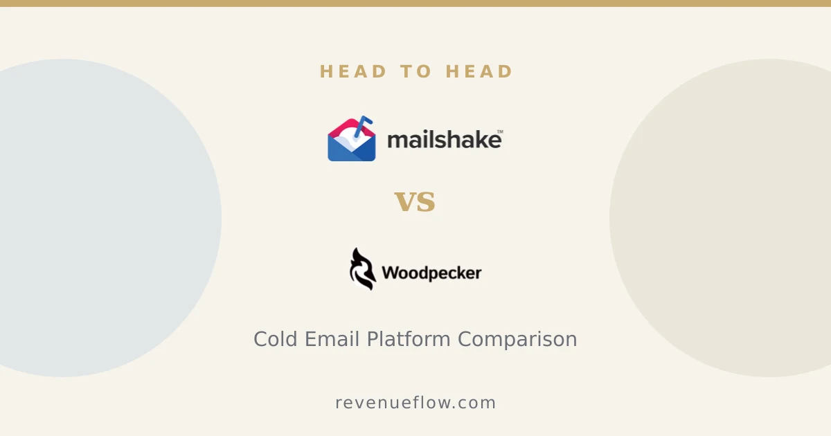 Branded cover: Mailshake vs Woodpecker: Cold Email Platform Comparison