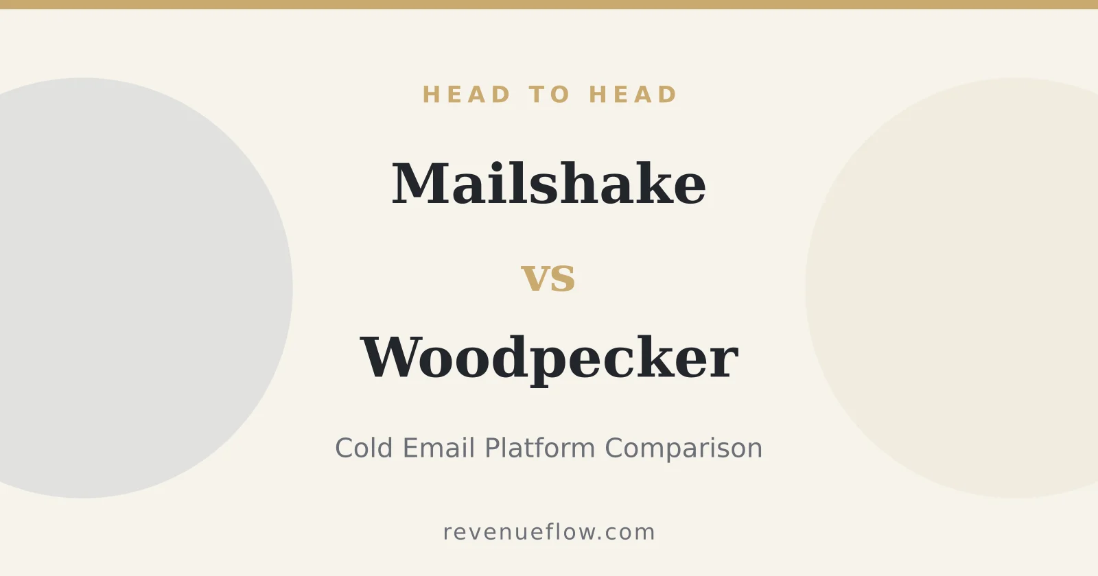 Branded cover: Mailshake vs Woodpecker: Cold Email Platform Comparison