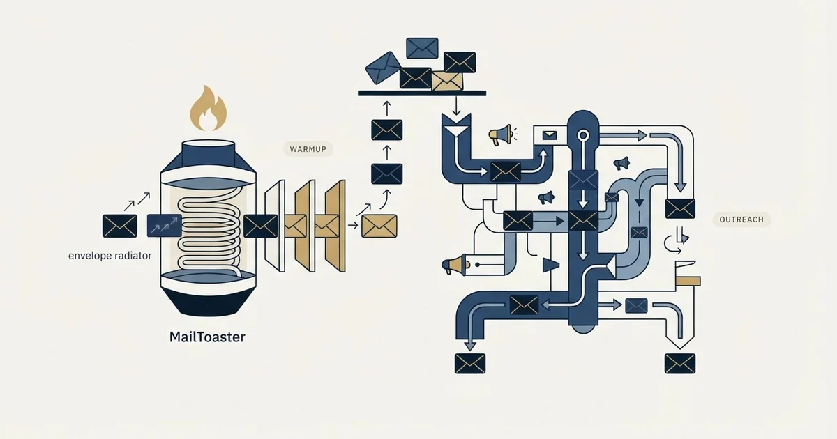 Editorial illustration for MailToaster vs ReachInbox