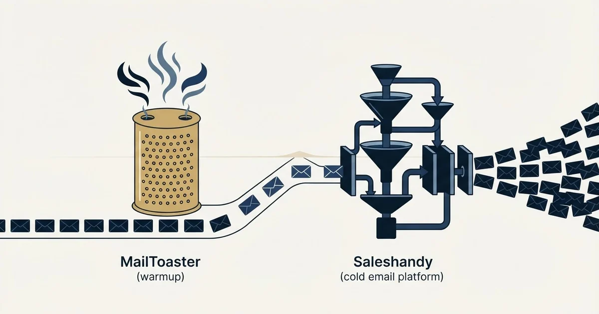 Editorial illustration for MailToaster vs Saleshandy