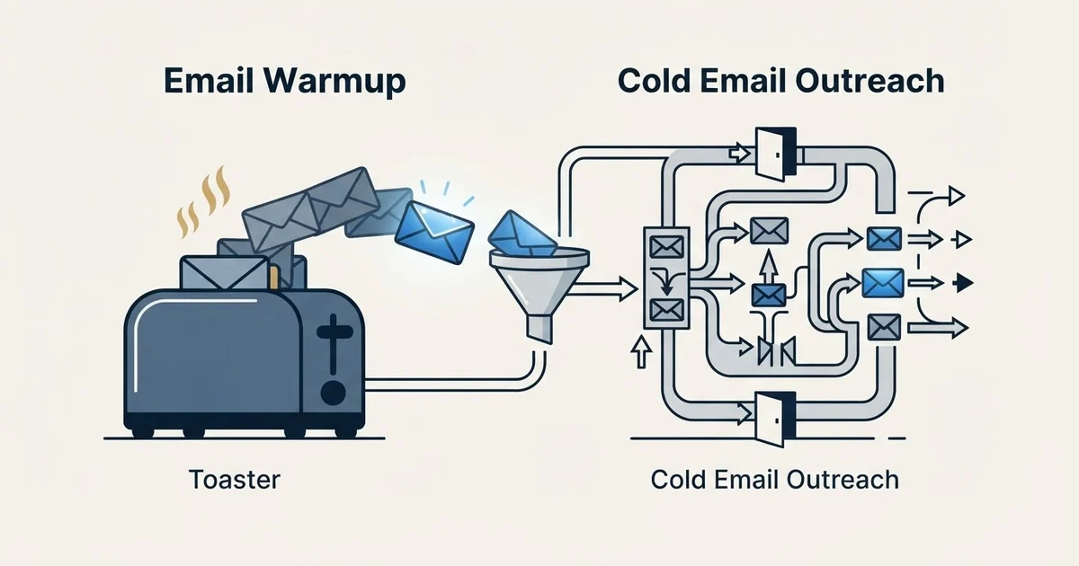 Editorial illustration for MailToaster vs SmartReach.io