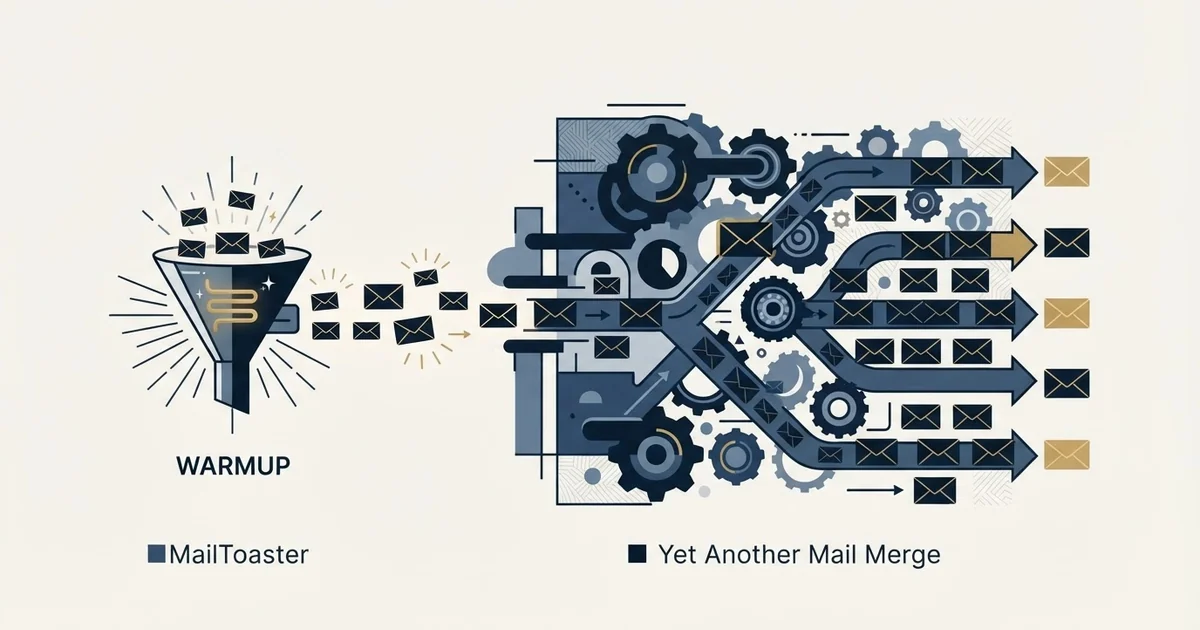 Editorial illustration for MailToaster vs Yet Another Mail Merge