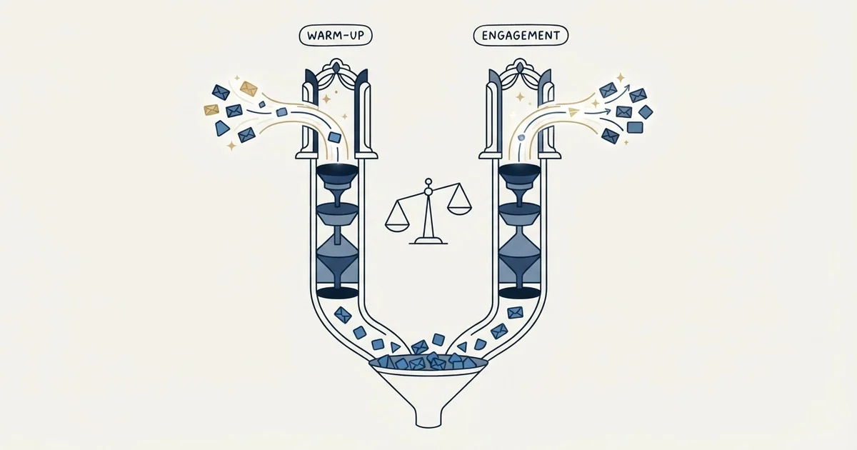 Editorial illustration for Mailwarm vs Outplay