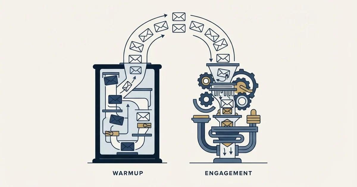 Editorial illustration for Mailwarm vs Success.ai