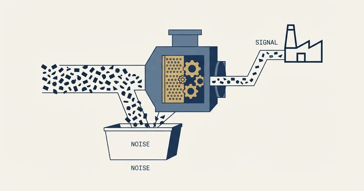 Editorial illustration for Manufacturing Cold Email Reply Rate Benchmarks ( )