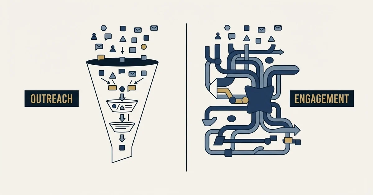 Editorial illustration for Manyreach vs Meet Alfred