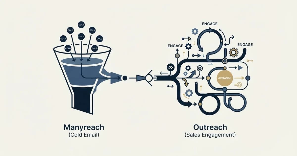 Editorial illustration for Manyreach vs Outreach