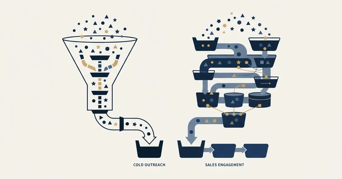 Editorial illustration for Manyreach vs Salesflow