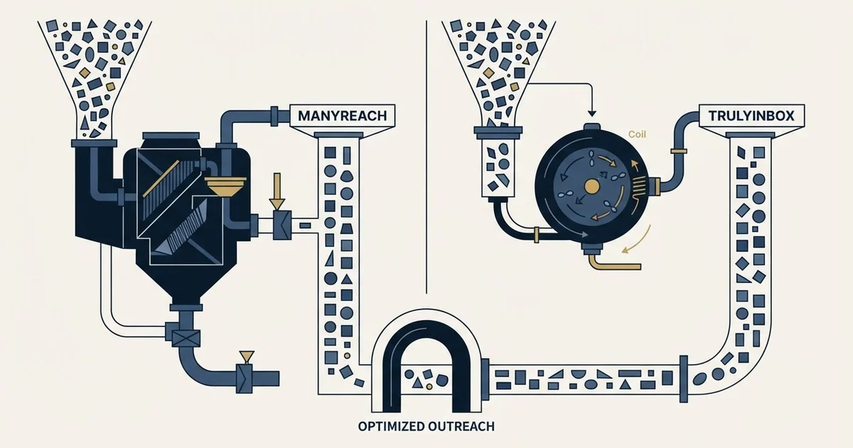 Editorial illustration for Manyreach vs TrulyInbox