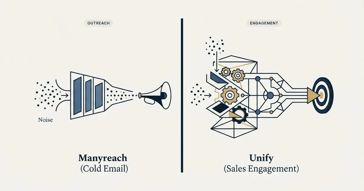 Editorial illustration for Manyreach vs Unify