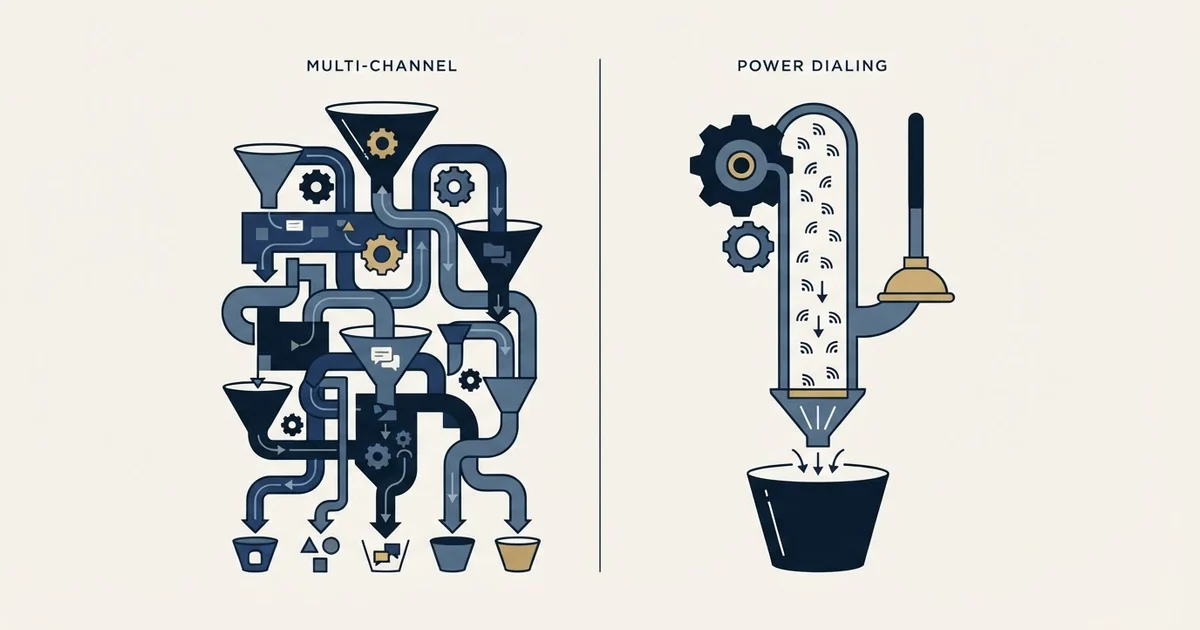 Editorial illustration for Meet Alfred vs PhoneBurner